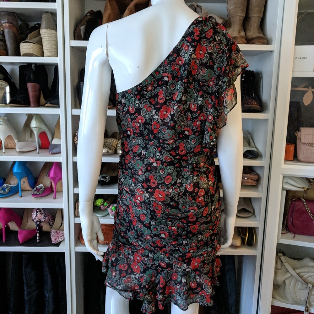 VERONICA BEARD Ballard One-Shoulder Ruffle Dress - Picture 5 of 7